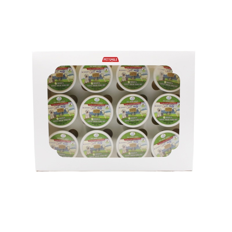 Petsmile Select Frozen Goat Milk Yogurt 100g x 12กระปุก (โยเกิร์ตนมแพะ