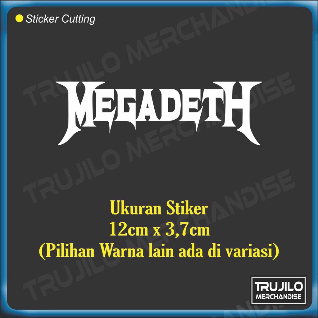 Megadeth Band Cutting Sticker 12cmx3.7cm | Shopee Thailand