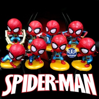 โมเดล Spiderman สไปเดอร์แมน All Series ตัวเล็ก ราคาถูก แต่งหน้าเค้กได้ มีทั้งหมด 8 แบบ ขนาดประมาณ 5-6 Cm พร้อมส่งทันที