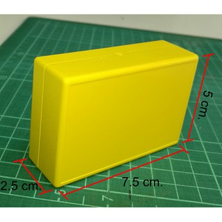 ET-PROJECT BOX1 Y #กล่องใส่แผงวงจร#กล่องประกอบวงจร#กล่องประกอบบอร์ดอีเล็คทรอนิกส์#กล่องพลาสติกABSเอนกประสงค์#สีเหลือง