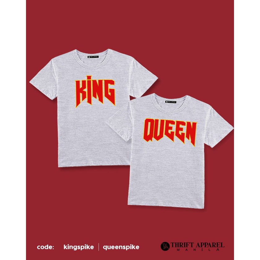 เสื้อยืด-kingspike-queenspike-thrift-apparel-couple-tees