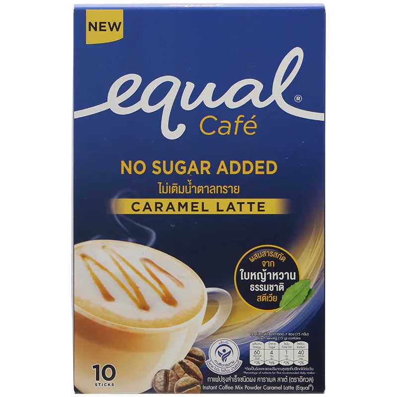 tha-shop-150-ก-x-1-equal-caramel-latte-อิควล-กาแฟปรุงสำเร็จชนิดผง-คาราเมล-ลาเต้-กาแฟอิควล-กาแฟหญ้าหวาน-สตีเวีย-กาแฟซอง