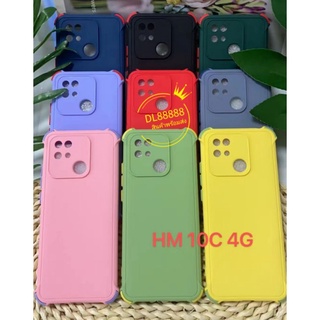 รุ่นใหม่​ล่าสุด​✨พร้​อมส่งใน🇹🇭✨เคสTPUนิ่มสีพื้นปุ่มสี For Redmi 10 / Redmi10 / Redmi 10C / Redmi10c / Poco C40