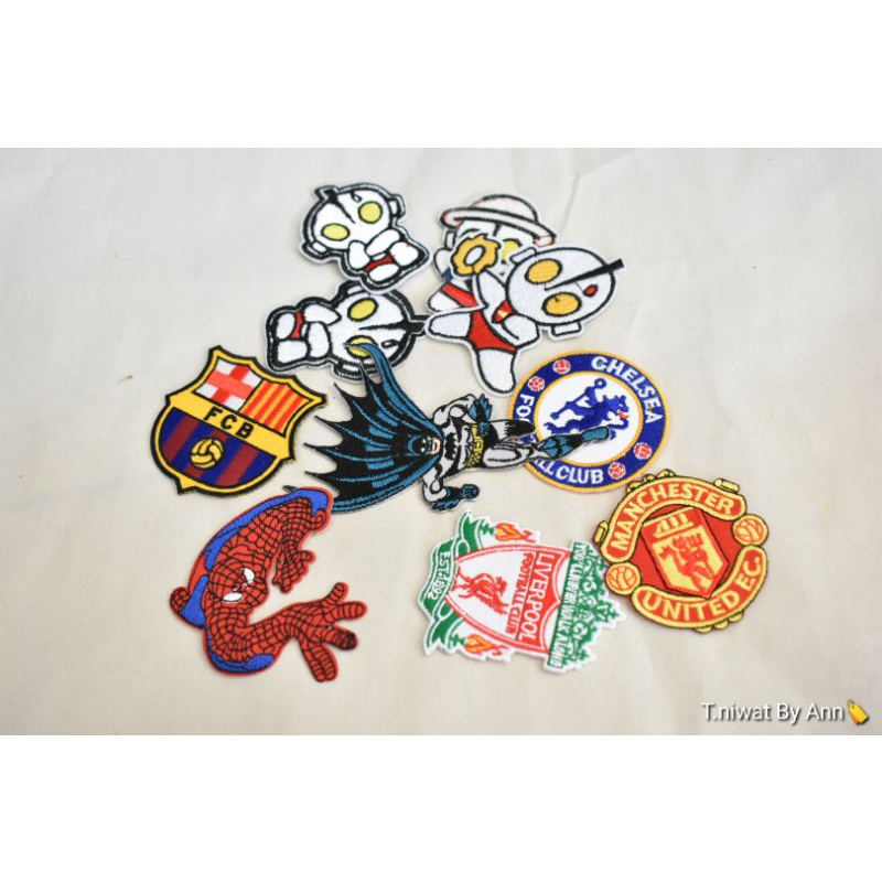 ตัวรีดติดเสื้อ-อาร์มติดเสื้อ-ตัวรีดติดผ้าตัวการ์ตูน-ตัวรีดติดเสื้อลายทีมฟุตบอล