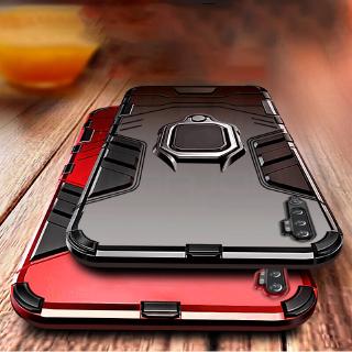 Xiaomi Mi Note 10 Pro Mi Note 10【Magnetic Ring Kickstand Case】Hard Armor Hybrid Shockproof Cover