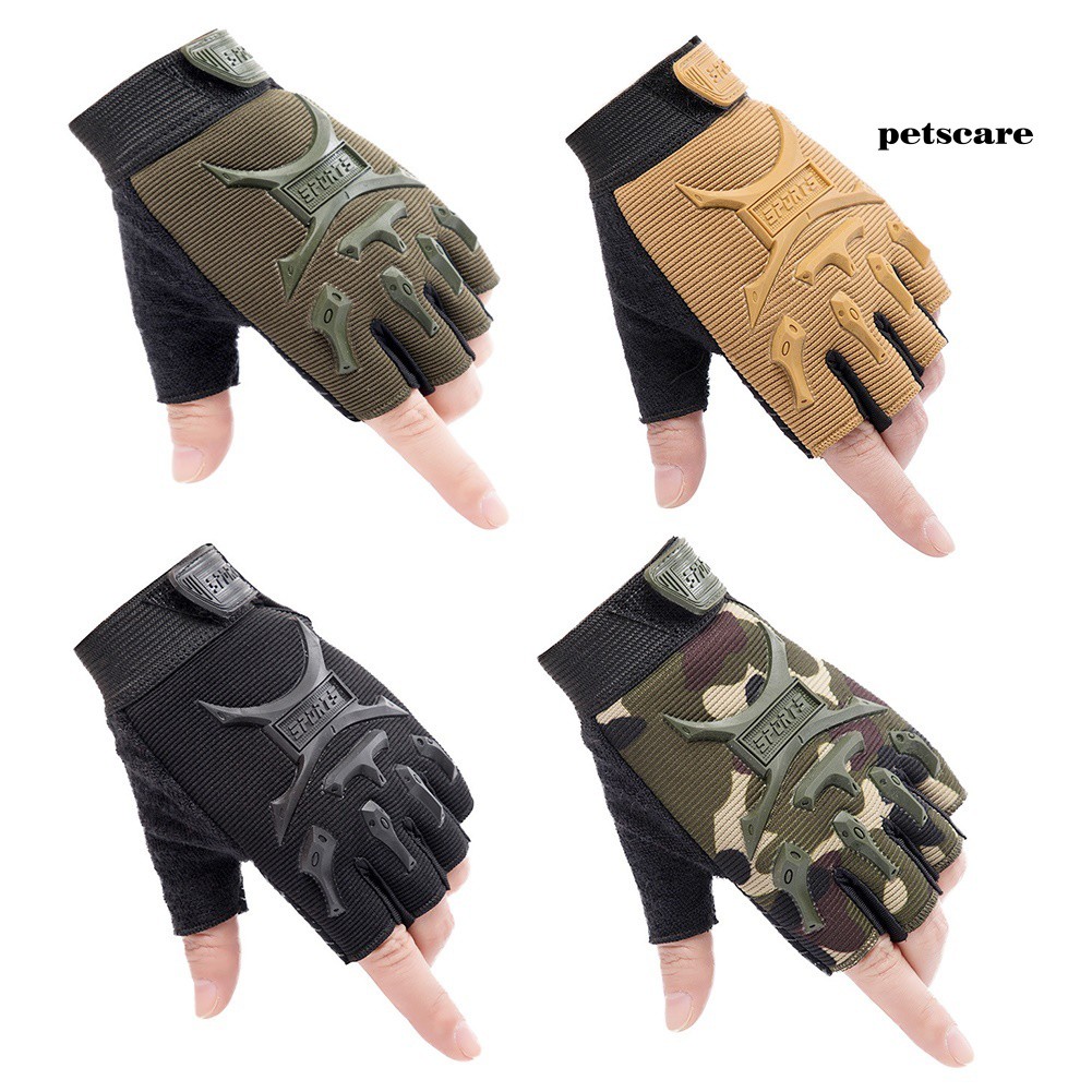 qx-ถุงมือครึ่งนิ้ว-กันลื่น-ระบายอากาศ-สําหรับเด็ก-1-คู่