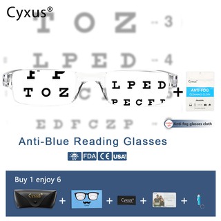 ภาพหน้าปกสินค้าCyxus แว่นตาอ่านหนังสือป้องกันแสงสีฟ้า Unisex - Choose Your Magnification ( + 1 . 0 - + 3 . 0 ) 2901 ที่เกี่ยวข้อง