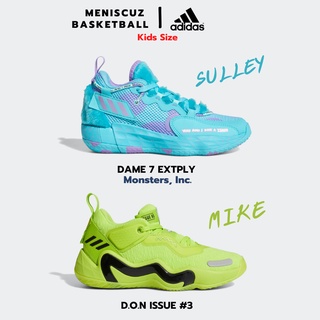 รองเท้าบาส Adidas DAME 7 EXTPLY SULLEY และ D.O.N ISSUE #3 MIKE Monsters,Inc. Kids Size แท้100%
