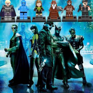 เข้ากันได้กับ Leging Minifigures Watchmen Rorschach Joker Batman Superman Robin Building Blocks ของเล่นสําหรับเด็ก