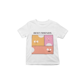 เสื้อยืดผ้าฝ้ายพรีเมี่ยม เสื้อยืด พิมพ์ลาย Best Friend