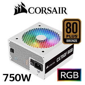 โปร PSU Corsair CX750F RGB White 750W 80 Plus Bronze Power Supply #CX650F  White 650W, CX550F White 550W | Shopee Thailand