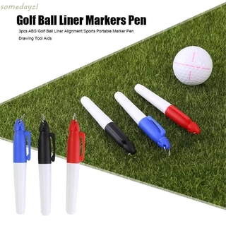 ภาพหน้าปกสินค้าSOMEDAYZL Outdoor Marking Pens Red Blue Black Liner Markers Pen Alignment Marks Tool Golf Training Accessories 3Pcs for Golf Ball Golf Training Tools Drawing Alignment Marks Ball Liner Markers/Multicolor ที่เกี่ยวข้อง