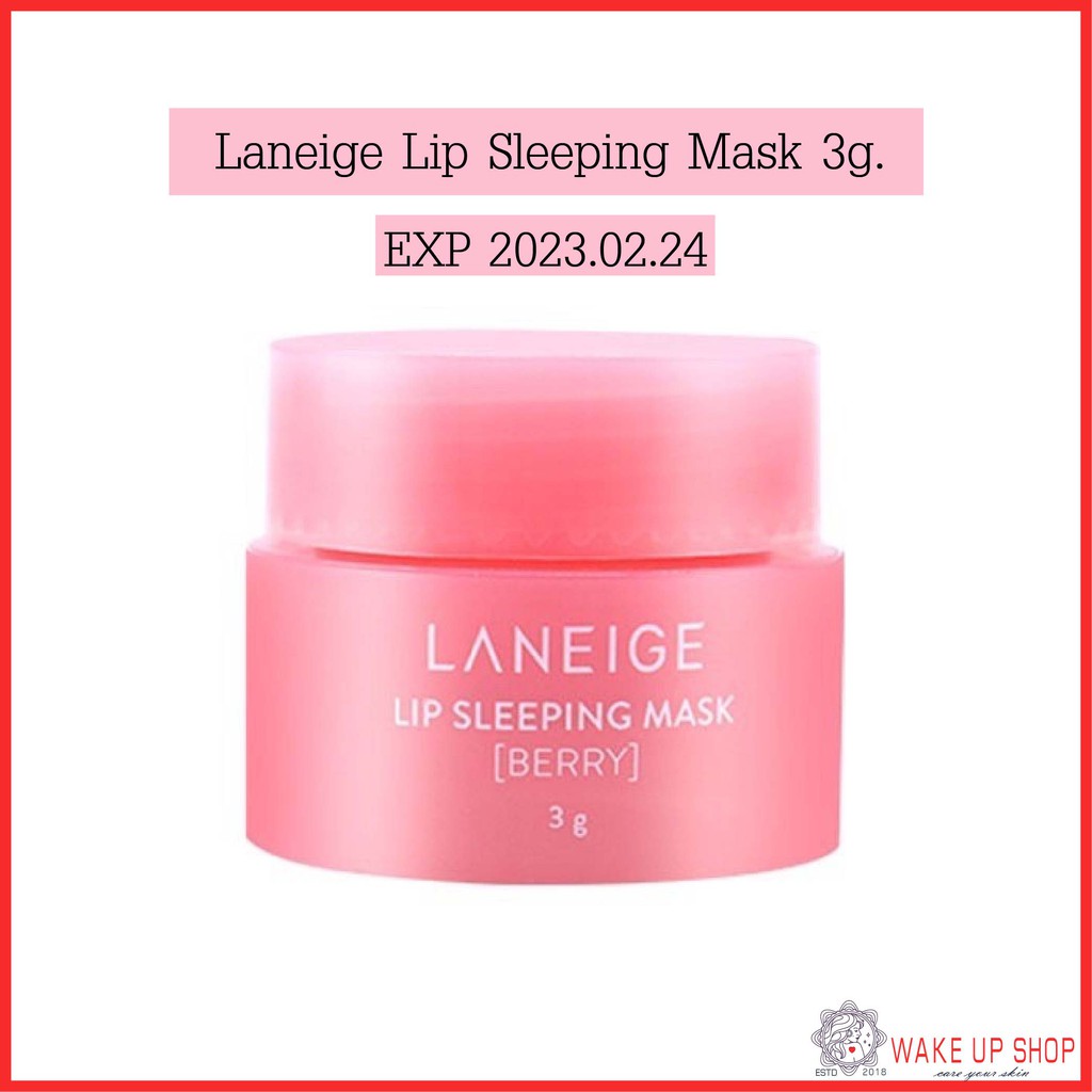 รูปภาพสินค้าแรกของแท้ พร้อมส่ง (แพคเกจใหม่)Laneige Special Care Lip Sleeping Mask 3g Berry