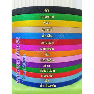 ภาพหน้าปกสินค้าริบบิ้นกากเพชรละเอียด สีสด No.2 ม้วนใหญ่ ขนาด 12mm 300yds. สีสด เนื้อหนา พับง่าย เนื้อกากเพชรละเอียด มีสีให้เลือกหลายส ที่เกี่ยวข้อง