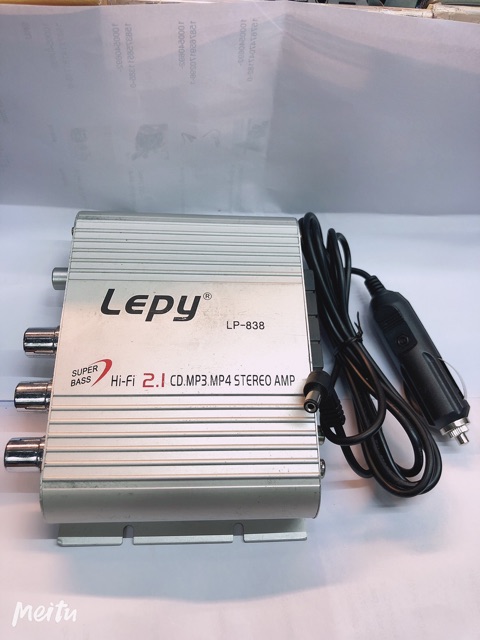 เพาเวอร์แอมป์จิ๋วlepy-พร้อมสายชาร์จรถยนต์12v