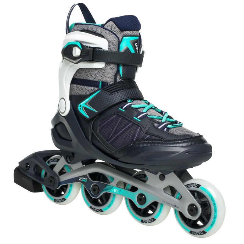 รองเท้าสเก็ต-roller-skate-โ-รลเลอร์สเก็ต-รองเท้าสเก็ตผู้หญิง-oxelo-รองเท้าอินไลน์สเก็ต-fit500-womens-inline-skates