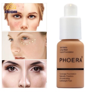 Phoera Whitening รองพื้น รองพื้นเหลว คอนทัวร์ มอยเจอร์ไรเซอร์เพิ่มความกระจ่างใส ไพรเมอร์แต่งหน้าใบหน้า ไม่หลุดร่วงง่าย