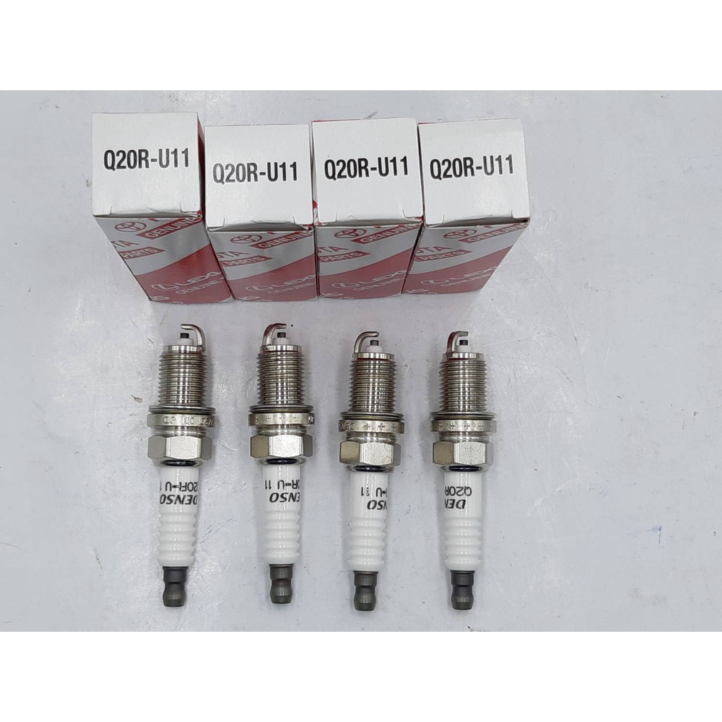 หัวเทียน-q20r-u11-สำหรับรถ-toyota-corolla-ae-101-ee-100-ae-111-ae-112-hi-torque-soluna-at-170-st-171-at-190-st-191