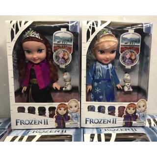 ตุ๊กตา แอนนาและแอลซา มีเสียงเพลง (ความสูง 35cm) มาพร้อมตุ๊กตาหิมะ