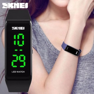 [ของแท้ 100%] SKMEI นาฬิกาข้อมือดิจิทัล LED สไตล์สปอร์ต สําหรับผู้หญิง