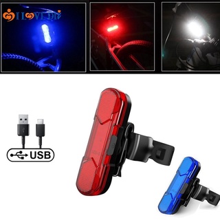 ไฟท้ายจักรยาน LED แบบชาร์จ USB กันฝน / ไฟเตือนความปลอดภัยในการขี่จักรยาน / อุปกรณ์ขี่จักรยาน