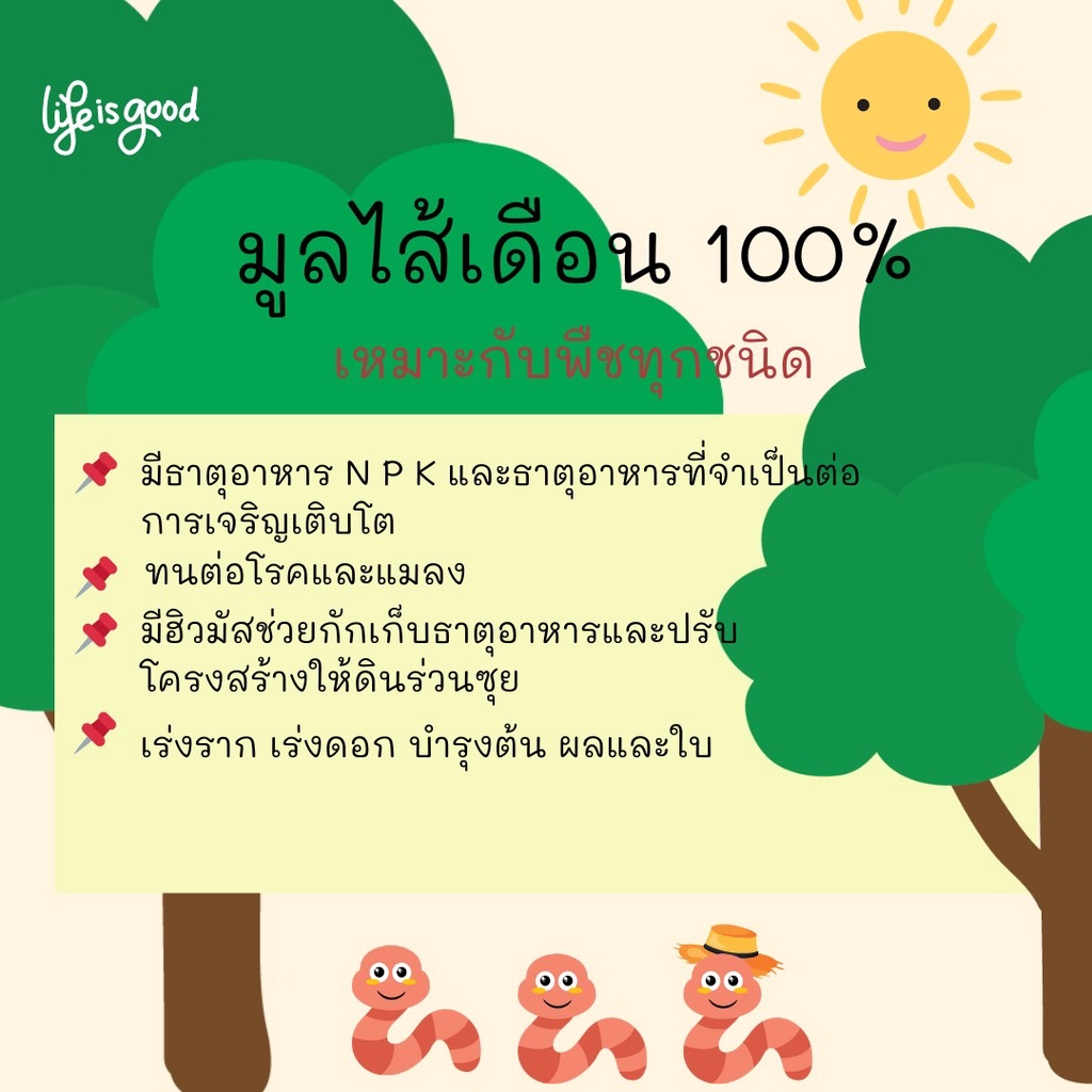 ปุ๋ยมูลไส้เดือน-ขนาด-0-5-กก-บำรุงราก-บำรุงดิน-มูลไส้เดือน-มูลสดใหม่-ปลอดสารเคมี-ปุ๋ยอินทรีย์-เกษตรอินทรีย์