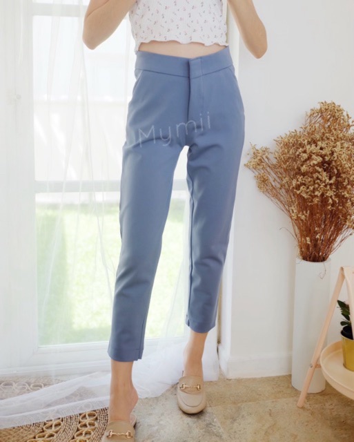 ภาพสินค้าDARIN PANTS กางเกง8ส่วน ซิปตะขอหน้า จากร้าน mymii_ บน Shopee ภาพที่ 3