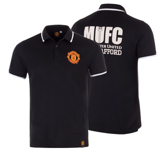 เช็คสินค้าก่อนสั่่งซื้อ !!!!!  เสื้อโปโล แมนยู MUFC-010 (BLACK) สีดำ