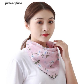 เช็ครีวิวสินค้า【jinkeqfine】หน้ากากผ้าพันคอ ผ้าชีฟอง ป้องกันรังสียูวี ป้องกันไข้หวัดใหญ่