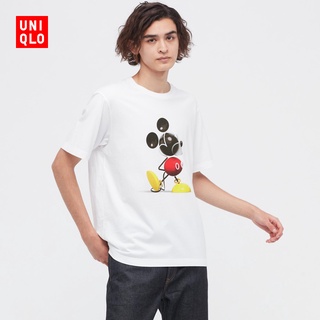 Uniqlo UT เสื้อยืดแขนสั้น พิมพ์ลายมิกกี้เมาส์ สําหรับผู้ชาย และผู้หญิง 447193