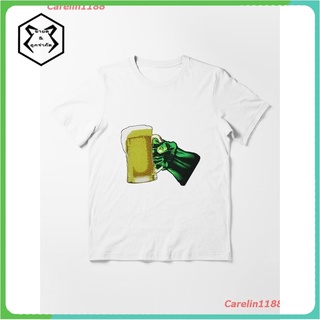 New GREEN DRINK Essential T-Shirt เสื้อยืด ดพิมพ์ลาย เสื้อยืดผ้าฝ้าย คอกลม cotton ความนิยม sale Unisex