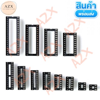 พร้อมส่ง! ซ็อกเก็ต IC DIP6 DIP8 DIP14 DIP16 DIP18 DIP20 DIP28 DIP40 ตัวเชื่อมต่อ IC ซ็อกเก็ตอะแดปเตอร์ซ็อกเก็ต