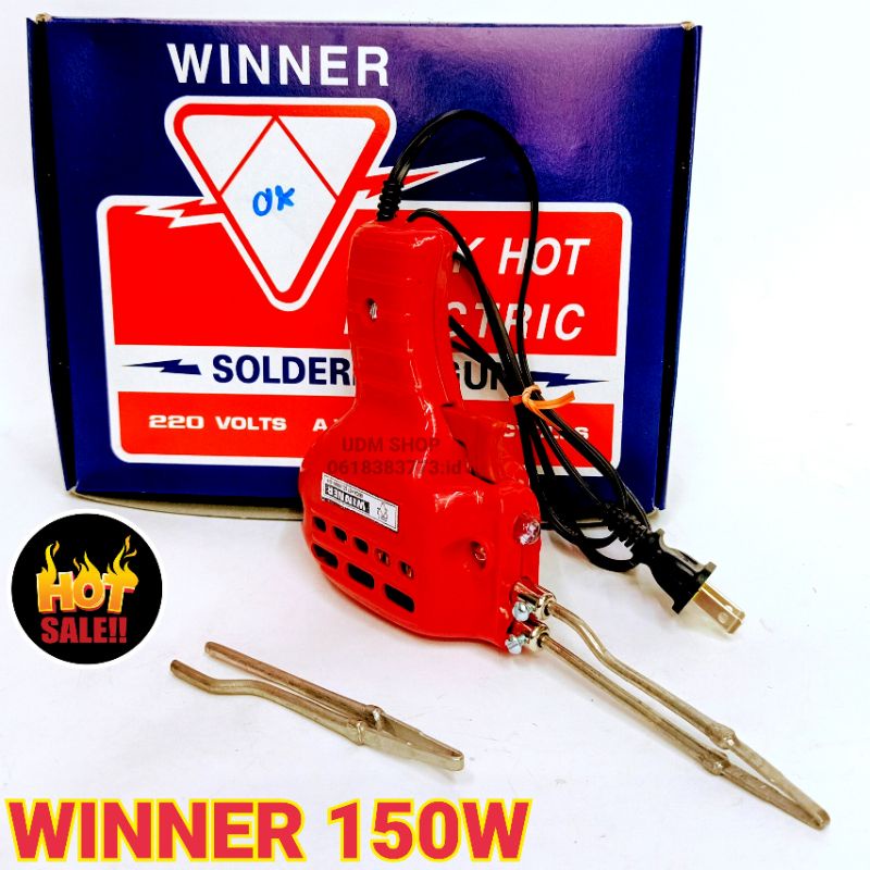 ยกชุด หัวแร้งบัดกรีด้ามปืน+ปลาย ปรับอุณหภูมิ วินเนอร์ WINNER 150W ...