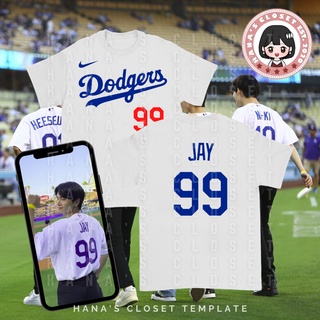 เสื้อยืดผ้าฝ้ายพิมพ์ลาย【hot tshirts】Enhypen Dodgers Jersey Number เสื้อยืดแรงบันดาลใจที่กำหนดเอง2022