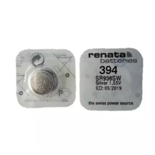 ภาพหน้าปกสินค้าถ่านนาฬิกา Renata 394 SR936SW ,380,936SW 1.55V Swiss Made ของแท้​ แบ่งขายจำนวน 1ก้อน