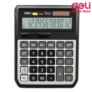 Deli M00820 Calculator 12-digit  เครื่องคิดเลขแบบตั้งโต๊ะ 12 หลัก รับประกัน 3 ปี เครื่องคิดเลข เครื่องคำนวณ ที่คิดเงิน