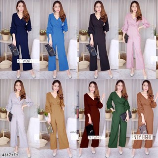 ภาพหน้าปกสินค้าJ4317 Jumpsuit จั๊มสูท แขนแต่งเรเยอร์ขายาว สอบถามก่อสั่งซื้อ ซึ่งคุณอาจชอบสินค้านี้