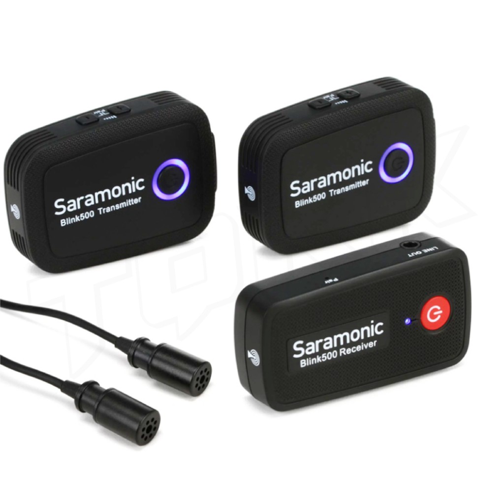saramonic-ของแท้-100-blink500-set-b2-dual-channel-wireless-microphone-system-with-lavalier-microphone-มาพร้อม-tx-tx-rx