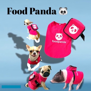 ภาพหน้าปกสินค้าเสื้อน้องหมาฟู้แพนด้า เสื้อสุนัขชุดหมาแมว ชุดฟู้ดแพนด้า เสื้อแพนด้า(เสื้อ&กระเป๋า ขายแยก) ที่เกี่ยวข้อง