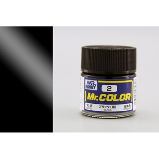 สีสูตรทินเนอร์ Mr.Hobby สีกันเซ่ C2 Black Gloss 10ml