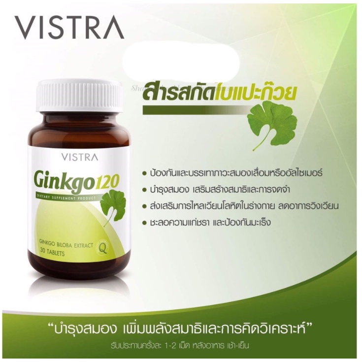 vistra-ginkgo-120-mg-30-เม็ด-บำรุงสมอง-ป้องกันอัลไซเมอร์