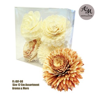 Aroma&amp;More ดอกไม้กระจายกลิ่น งานประดิษฐ์มือคละแบบขนาด 2-13 ซม.X 4 ดอก- Solar flower Diffuser 12-13cm x4 pcs