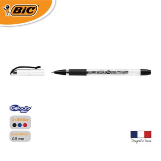 [Official Store] BIC บิ๊ก ปากกา Gel-ocity Stic ปากกาเจล เเบบถอดปลอก หมึกดำ หัวปากกา 0.5 mm. จำนวน 1 ด้าม