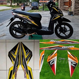 แถบสีเหลืองส้ม สําหรับ Honda Beat 2013-2014