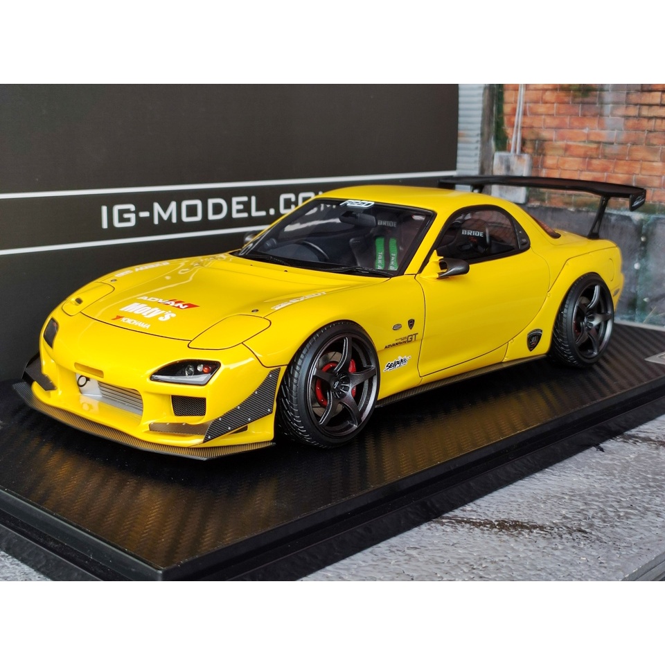 โมเดลรถRX7 ignition Model Feed Mazda RX7 FD3s ขนาด สเกล scale 1:18 1/18 ...