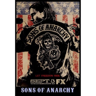 โปสเตอร์ หนัง Movie Sons of Anarchy บุตรแห่งอนาธิปไตย โปสเตอร์ติดผนัง โปสเตอร์สวยๆ ภาพติดผนัง poster ส่งEMSด่วนให้เลยค่ะ