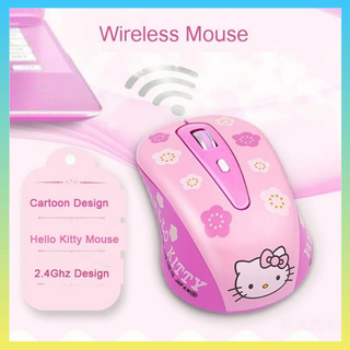 2.4Ghz Cute Hello Kitty Wireless Mouse  Mini Gift Mause 1600DPI USB Optical Mouse For Laptop Mice