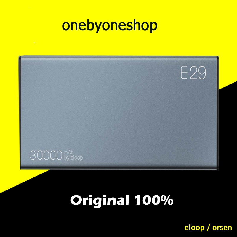ภาพหน้าปกสินค้าEloop รุ่น E29 แบตสำรอง Power Bank ความจุ 30000mAh จากร้าน onebyoneshop บน Shopee