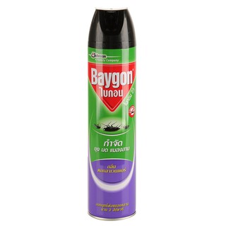 สเปรย์กำจัดแมลง BAYGON 600 มล. กลิ่นลาเวนเดอร์ สเปรย์กำจัดแมลง BAYGON 600มิลลิลิตร กลิ่นลาเวนเดอร์ กำจัดได้ทั้งยุง, มด แ