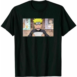 เสื้อยืด พิมพ์ลายนารูโตะ Shippuden Ramen สีดํา ของขวัญสุดฮา แบบทันสมัย